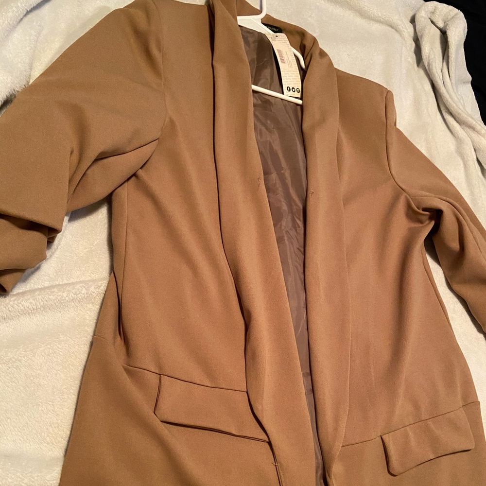 Camel Relaxed Blazer